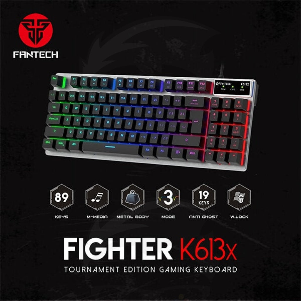 Fantech Fighter K613x 80% Tournament Edition Membrane Gaming Keyboard Fantech Fighter K613x 80% Tournament Edition Membrane Gaming Keyboard